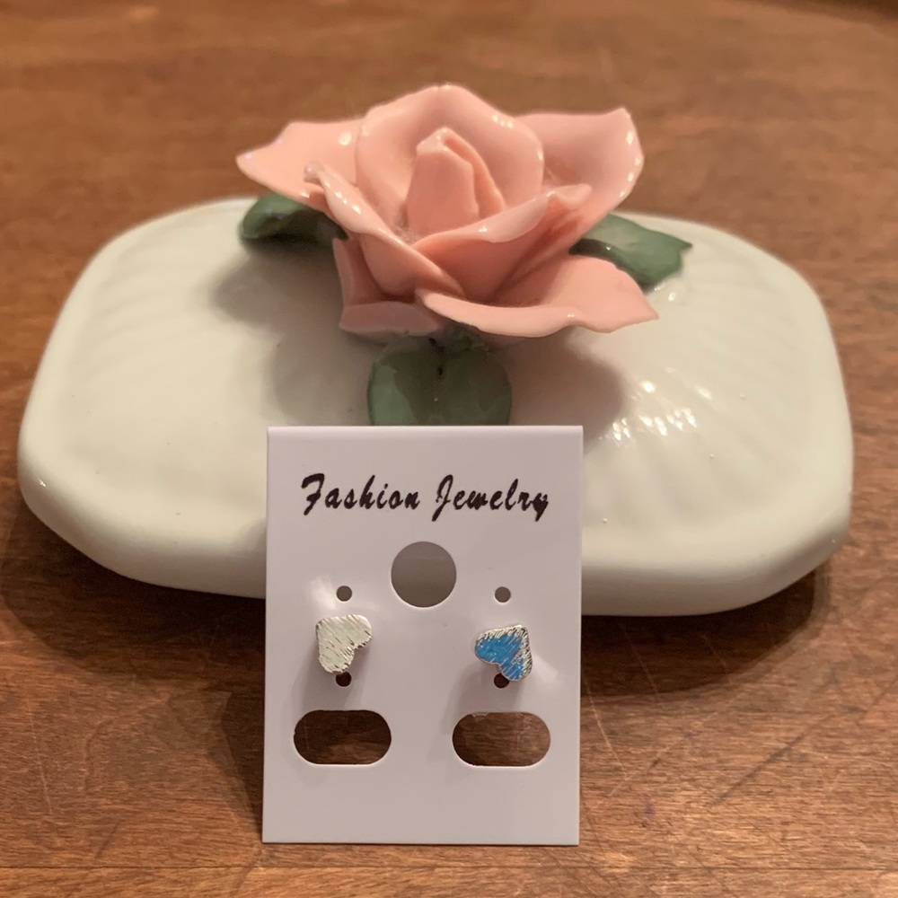 Fashion Earrings - Silver Heart
